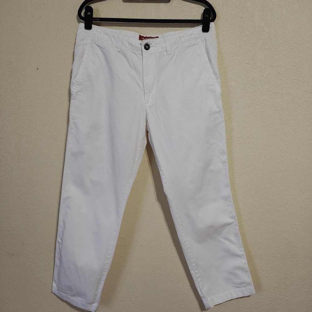 Arizona Jean Co White Capri Pants Slim Straight Stretch Summer 36x30